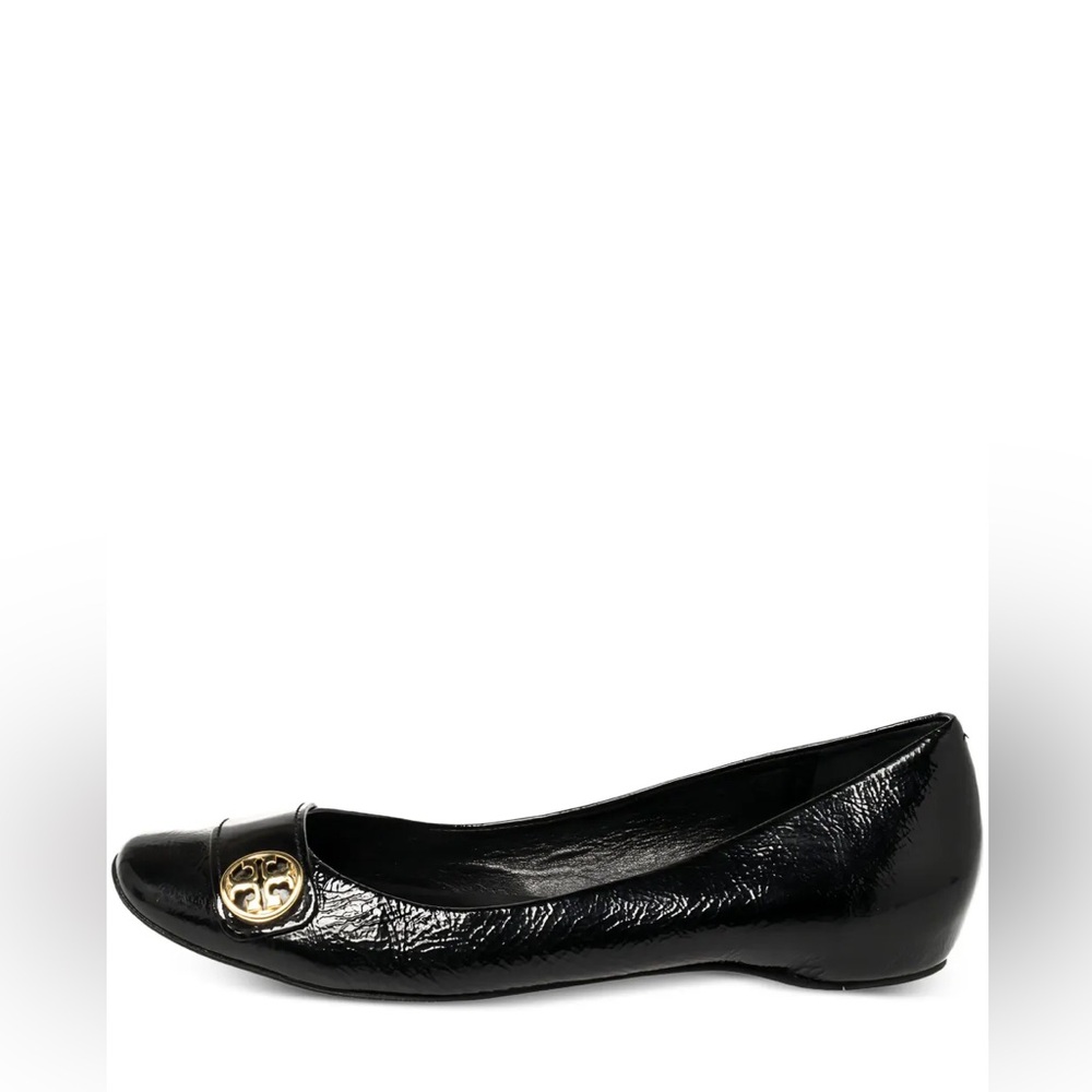 Tory Burch Black Patent Andi Ballet Flats – 7.5M